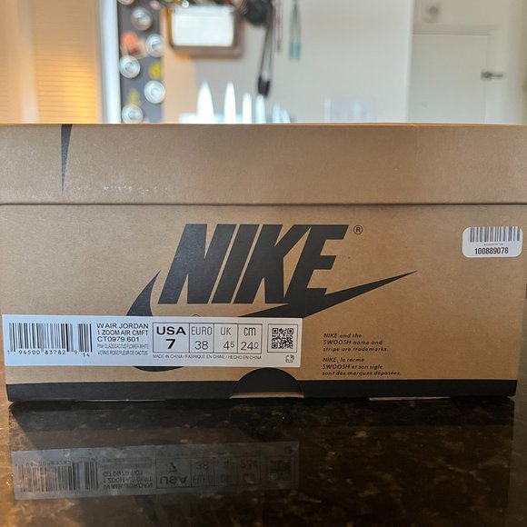 AIR JORDAN WOMEN'S JORDAN 1 HIGH ZOOM 'Pink Glaze' BRAND NEW!!! - Picture 10 of 11